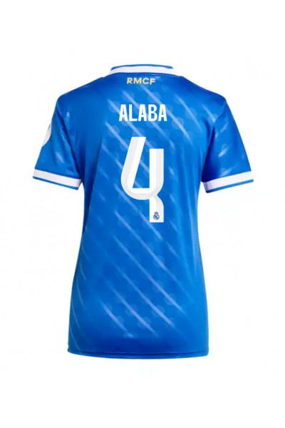 Real Madrid David Alaba #4 Jalkapallovaatteet Naisten Kolmaspaita 2025-26 Lyhythihainen Real Madrid David Alaba #4 Jalkapallovaatteet Naisten Kolmaspaita 2025-26 Lyhythihainen